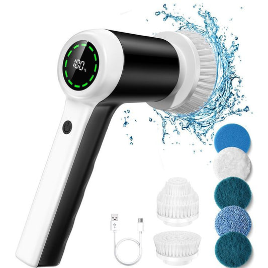 Electric Cleaning Brush 4 In 1 Spinning Scrubber Handheld Electric Cordless Cleaning Brush Portable